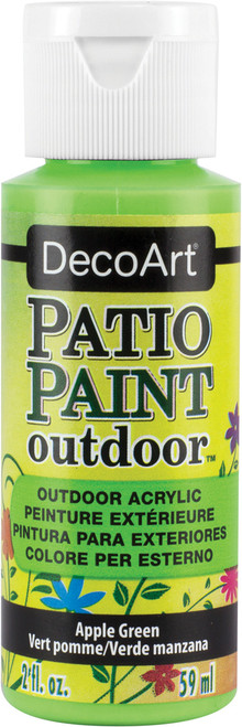 DecoArt Patio Paint 2oz-Apple Green - DCP-75 - 766218055194