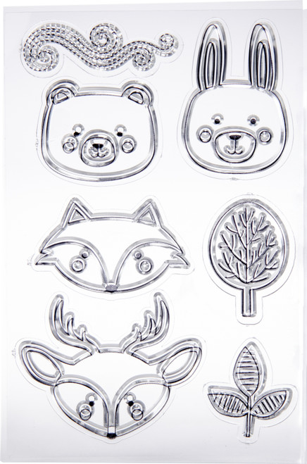 BoBunny Stamps-Forest Friends - 7310182