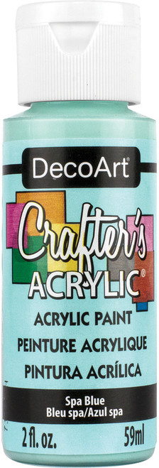 DecoArt Crafter's Acrylic All-Purpose Paint 2oz-Spa Blue - DCA-114 - 766218037305 DecoArt Crafter's Acrylic All-Purpose Paint 2oz-Spa Blue - DCA-114 - 766218037305