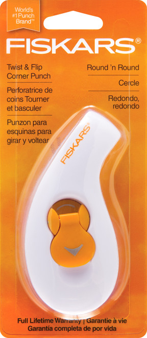 Fiskars Twist & Flip 2-In-1 Punch-Corner Rounder, .25" To 5" - 01448 - 020335002579