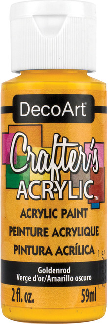 DecoArt Crafter's Acrylic All-Purpose Paint 2oz-Goldenrod - DCA-118 - 766218037343