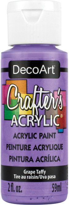 DecoArt Crafter's Acrylic All-Purpose Paint 2oz-Grape Taffy - DCA-122 - 766218037381 DecoArt Crafter's Acrylic All-Purpose Paint 2oz-Grape Taffy - DCA-122 - 766218037381