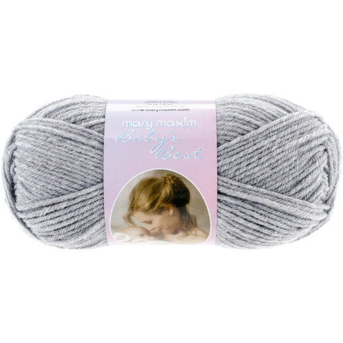 Mary Maxim Baby's Best Yarn-Grey - 444-15 - 848787013000