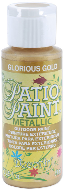 DecoArt Patio Paint 2oz-Glorious Gold - DCP-400