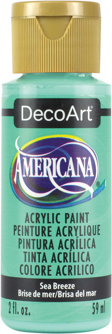 DecoArt Americana Acrylic Paint 2oz-Sea Breeze - Opaque - DA-256 - 766218029034