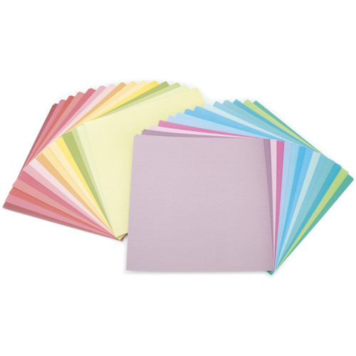 DCWV Single-Sided Cardstock Stack 12"X12" 58/Pkg-Brights White Core, 29 Solid Colors/2ea - MM1CDS12 DCWV Single-Sided Cardstock Stack 12"X12" 58/Pkg-Brights White Core, 29 Solid Colors/2ea - MM1CDS12