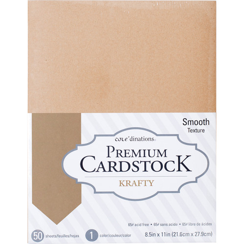 Core'dinations Value Pack Smooth Cardstock 8.5"X11" 50/Pkg-Krafty - 377693 - 718813776936