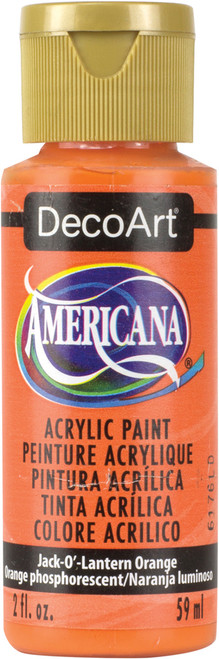 DecoArt Americana Acrylic Paint 2oz-Jack-O-Lantern Orange - Transparent - DA-229 - 766218011879