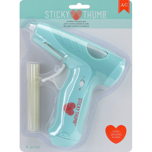 Sticky Thumb Cordless Mini Hot Glue Gun-Blue - ST340278 - 718813402781