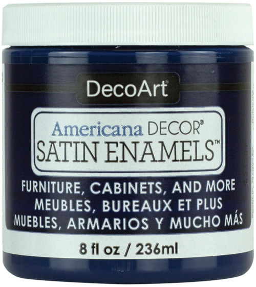 DecoArt Americana Decor Satin Enamels 8oz-Dark Denim - ADSA-14 - 766218091628