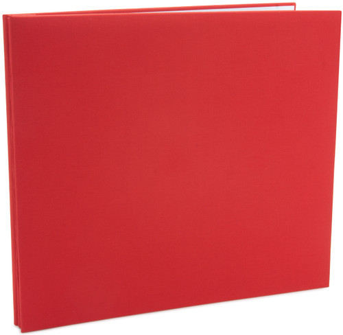 Colorbok Post Bound Fabric Album 12"X12"-Red - 71847D