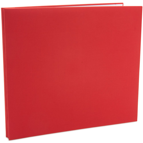 Colorbok Post Bound Fabric Album 12"X12"-Red - 71847D