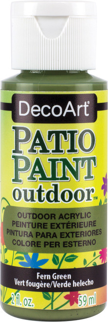 DecoArt Patio Paint 2oz-Fern Green - DCP-3 - 016455698334 DecoArt Patio Paint 2oz-Fern Green - DCP-3 - 016455698334