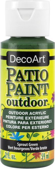 DecoArt Patio Paint 2oz-Sprout Green - DCP-13 - 016455698440