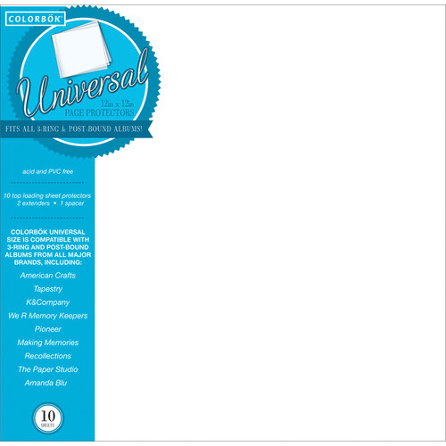 Colorbok Universal Refill Pages 10/Pkg-12"X12" - 62051