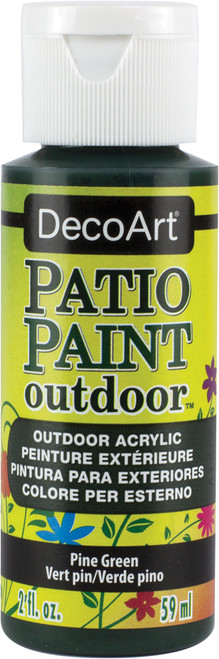 DecoArt Patio Paint 2oz-Pine Green - DCP-4 - 016455698341