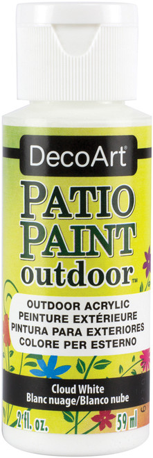 DecoArt Patio Paint 2oz-Cloud White - DCP-14 - 016455698457 DecoArt Patio Paint 2oz-Cloud White - DCP-14 - 016455698457