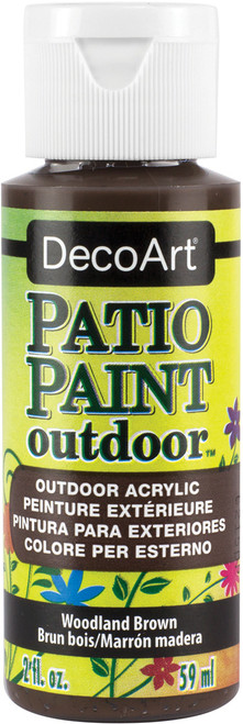 DecoArt Patio Paint 2oz-Woodland Brown - DCP-18 - 016455698495 DecoArt Patio Paint 2oz-Woodland Brown - DCP-18 - 016455698495
