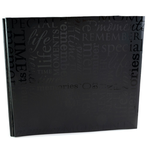 Colorbok Post Bound Album 12"X12"-Memories -Black - 71900D
