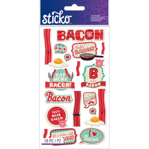 Sticko Stickers-Bacon - E5201289 - 015586829266 Sticko Stickers-Bacon - E5201289 - 015586829266