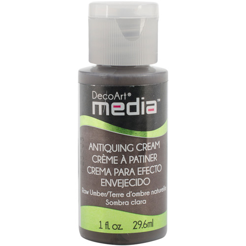 DecoArt Media Antiquing Cream 1oz-Raw Umber - DMM-151 - 766218076892