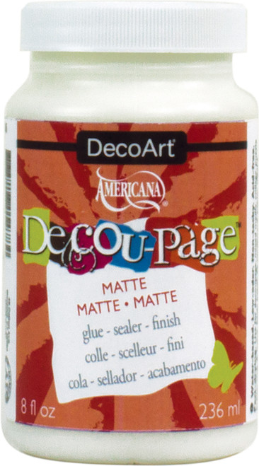 DecoArt Americana Decou-Page Glue-8oz Matte - DS10664 - 766218054784