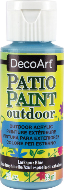 DecoArt Patio Paint 2oz-Larkspur Blue - DCP-34 - 766218002082