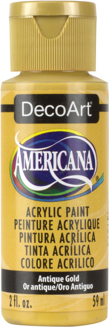 DecoArt Americana Acrylic Paint 2oz-Antique Gold - Opaque - DA-09 - 016455109304 DecoArt Americana Acrylic Paint 2oz-Antique Gold - Opaque - DA-09 - 016455109304
