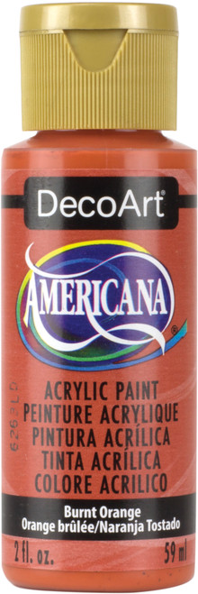 DecoArt Americana Acrylic Paint 2oz-Burnt Orange - Opaque - DA-016 - 016455116302
