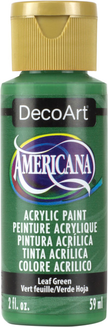 DecoArt Americana Acrylic Paint 2oz-Leaf Green - Opaque - DA-051 - 016455151303
