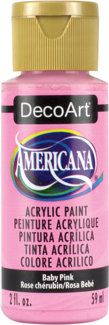 DecoArt Americana Acrylic Paint 2oz-Baby Pink - Opaque - DA-031 - 016455131305 DecoArt Americana Acrylic Paint 2oz-Baby Pink - Opaque - DA-031 - 016455131305