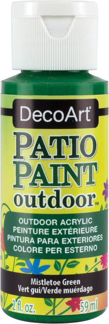 DecoArt Patio Paint 2oz-Mistletoe Green - DCP-46 - 766218003072