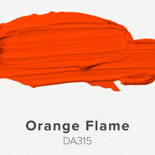 DecoArt Americana Acrylic Paint 2oz-Orange Flame - Opaque - DA-315