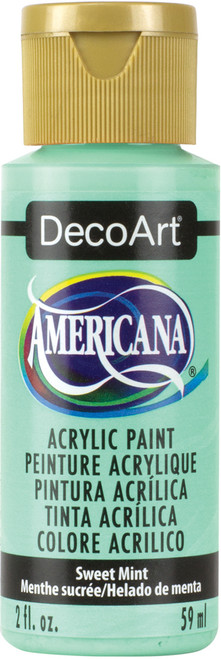 DecoArt Americana Acrylic Paint 2oz-Sweet Mint - Opaque - DA-317 - 766218074508