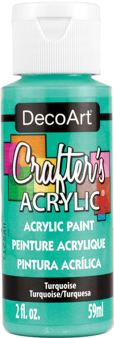 DecoArt Crafter's Acrylic All-Purpose Paint 2oz-Turquoise - DCA-42 - 016455545713 DecoArt Crafter's Acrylic All-Purpose Paint 2oz-Turquoise - DCA-42 - 016455545713