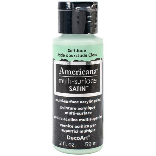 DecoArt Americana Multi-Surface Satin Acrylic Paint 2oz-Soft Jade - DA5-30-45 - 766218074638