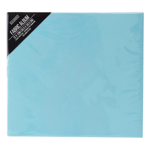 Colorbok Post Bound Fabric Album 12"X12"-Light Teal - 71848D - 765468718484