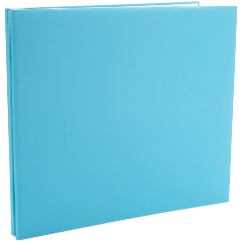 Colorbok Post Bound Fabric Album 12"X12"-Light Teal - 71848D