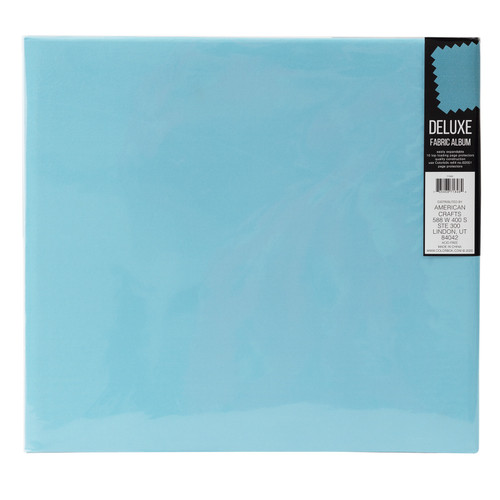 Colorbok Post Bound Fabric Album 12"X12"-Light Teal - 71848D Colorbok Post Bound Fabric Album 12"X12"-Light Teal - 71848D