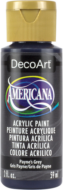 DecoArt Americana Acrylic Paint 2oz-Paynes Grey - Opaque - DA-167 - 016455267301 DecoArt Americana Acrylic Paint 2oz-Paynes Grey - Opaque - DA-167 - 016455267301