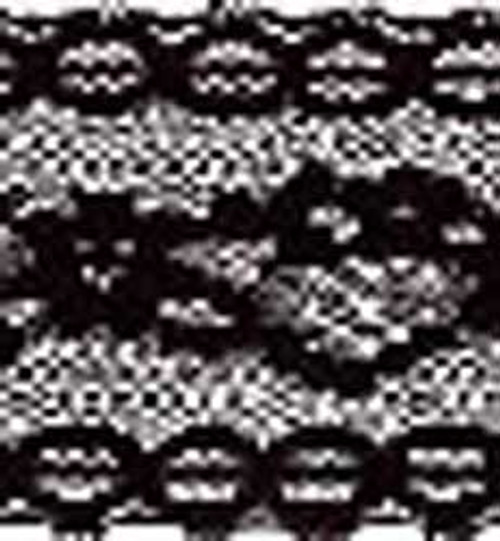 Wrights Flexi-Lace Hem Facing 1.75"X2.5yd-Black - 117-306-031 - 070659137716