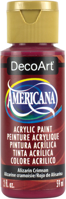 DecoArt Americana Acrylic Paint 2oz-Alizarin Crimson - Semi-Opaque - DA-179 - 016455279304 DecoArt Americana Acrylic Paint 2oz-Alizarin Crimson - Semi-Opaque - DA-179 - 016455279304