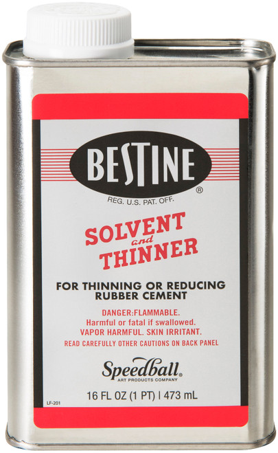 Speedball Bestine Solvent And Thinner-1 Pint - R201 - 089665002017
