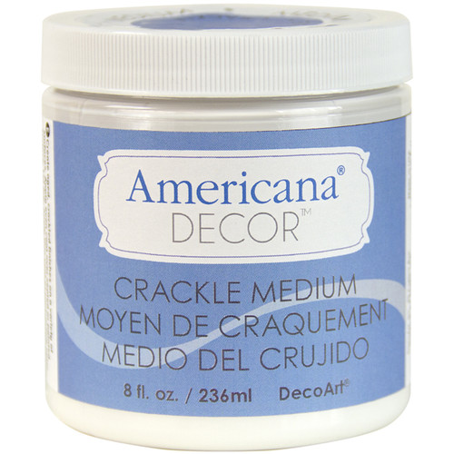 DecoArt Americana Decor Crackle Medium 8oz-Clear - ADM08 - 766218073419