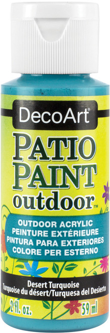DecoArt Patio Paint 2oz-Desert Turquoise - DCP-79 - 766218064882
