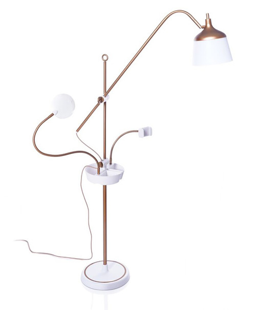 Daylight Anita Floor Lamp-Copper/White - 5A0023X4-1G73Z - 809802210880