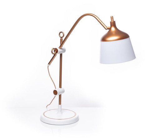 Daylight Anita Table Lamp-Copper/White - 5A0023X5-1G740 - 809802210583 Daylight Anita Table Lamp-Copper/White - 5A0023X5-1G740 - 809802210583