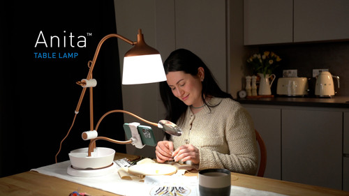 Daylight Anita Table Lamp-Copper/White - 5A0023X5-1G740 Daylight Anita Table Lamp-Copper/White - 5A0023X5-1G740