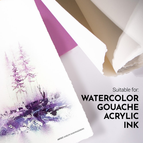 Arches Aquarelle Rough Watercolor Roll 51"x10yds- 156lb - 5A0029B7-1GCP6 Arches Aquarelle Rough Watercolor Roll 51"x10yds- 156lb - 5A0029B7-1GCP6