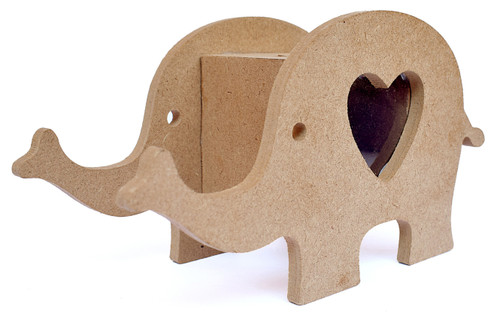 3 Pack - Little Birdie MDF Elephant Piggy Bank 6.5"X3.5"X2.6"-6.5"X3.5"X2.6" - CR86429 - 8903236688214
